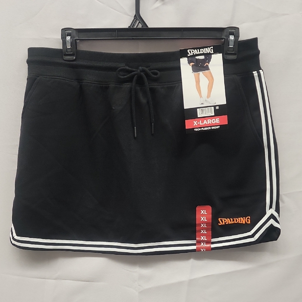 Spalding Black Skirt‎ with White and Orange Accents